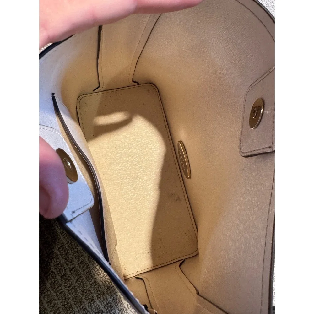 Kate Spade New York Taupe Pebbled Leather Hobo Bag and Matching Wallet Set